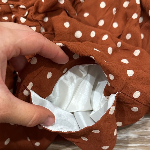 Madewell Rust Polka Dot Pants - Picture 3 of 4